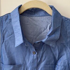 🆕 Cupshe sleeveless blue short dress Lightweight